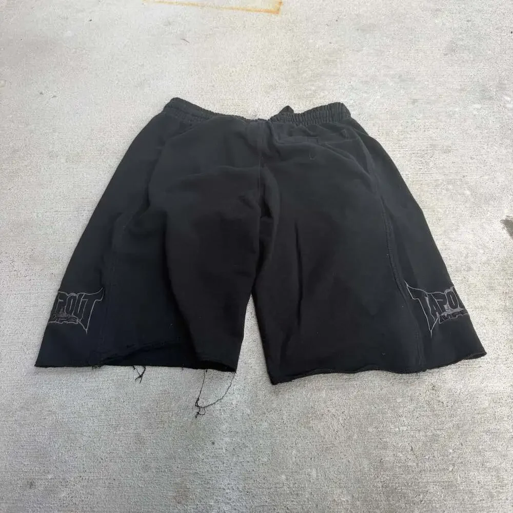Baggy wide leg y2k Tapout MPS Men's Black Shorts  #y2k #baggy #wideleg